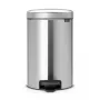 Brabantia NewIcon pedalų šiukšlių dėžė 12L matinis plienas