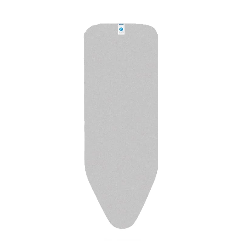 Brabantia lyginimo lentos užvalkalas, 124x45 cm, metalizuota medvilnė, 2 mm putos, metalinė pilka
