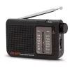 AIWA RS-55/BK nešiojamas analoginis AM/FM kišeninis radijas, juodas