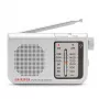 AIWA RS-55/SL nešiojamas analoginis AM/FM kišeninis radijas, pilkas