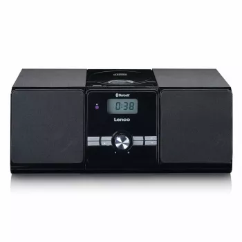 Lenco MC-030BK mikro muzikos sistema su Bluetooth, CD, FM radiju, USB, AUX, juoda