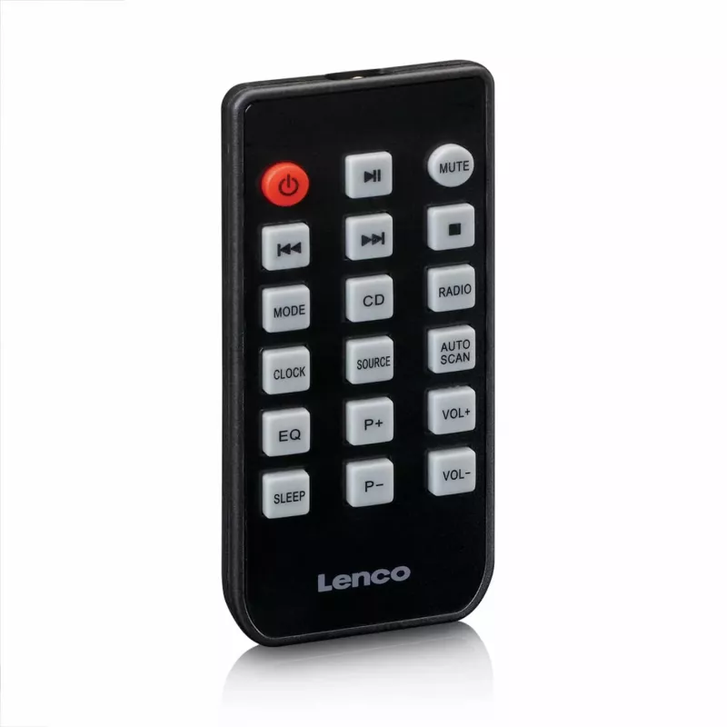 Lenco MC-030BK mikro muzikos sistema su Bluetooth, CD, FM radiju, USB, AUX, juoda