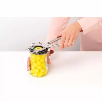 Brabantia Profile matinio plieno konservų atidarytuvas su šoniniu pjovimo mechanizmu