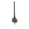 PHILIPS SDV5100/12 vidinė TV antena su 18 dB stiprinimu, UHF/VHF/FM, juoda