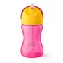 Philips Avent šiaudelių puodelis su lanksčiu šiaudeliu, 300 ml, 12m+, rožinis