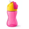 Philips Avent šiaudelių puodelis su lanksčiu šiaudeliu, 300 ml, 12m+, rožinis