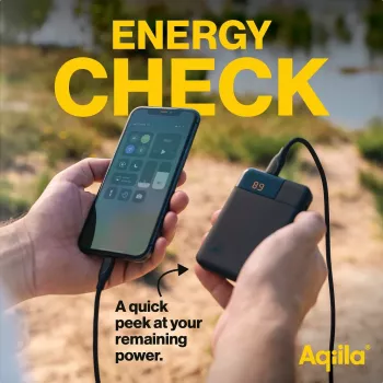 Aqiila Powerbird B5 5000 mAh nešiojamas įkroviklis 12W samanų žalios spalvos AQPBPBIB5MGR024