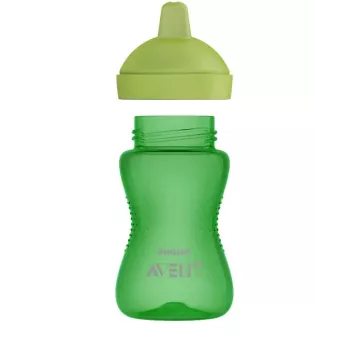 Philips AVENT My Grippy treniravimo puodelis su kietu snapeliu 300ml, 18M+, žalias