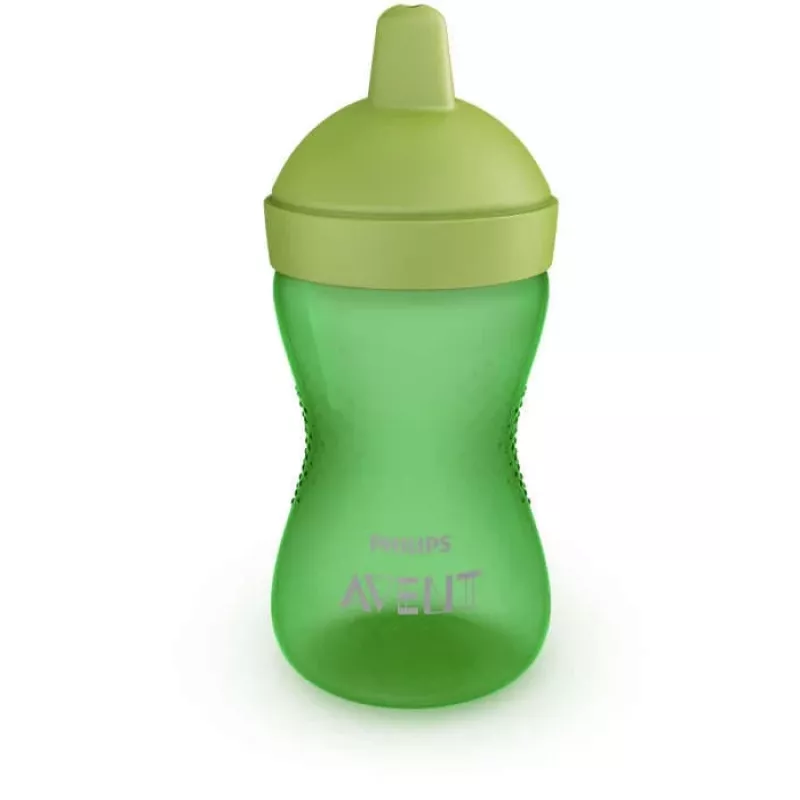 Philips AVENT My Grippy treniravimo puodelis su kietu snapeliu 300ml, 18M+, žalias
