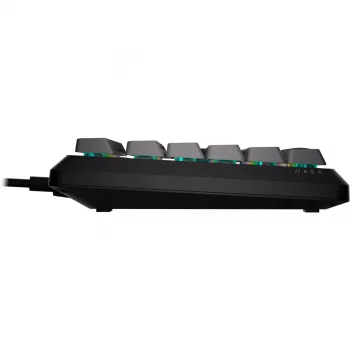 CORSAIR K55 Core RGB membraninė žaidimų klaviatūra, dinaminis 3 zonų RGB, 6 makro klavišai, nuimama riešo atrama, USB laidinė, juoda/pilka