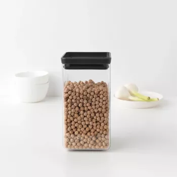 Brabantia Make & Take stačiakampė maisto laikymo talpa 1,6 L tamsiai pilka