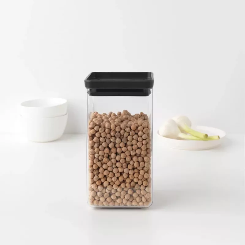 Brabantia Make & Take stačiakampė maisto laikymo talpa 1,6 L tamsiai pilka