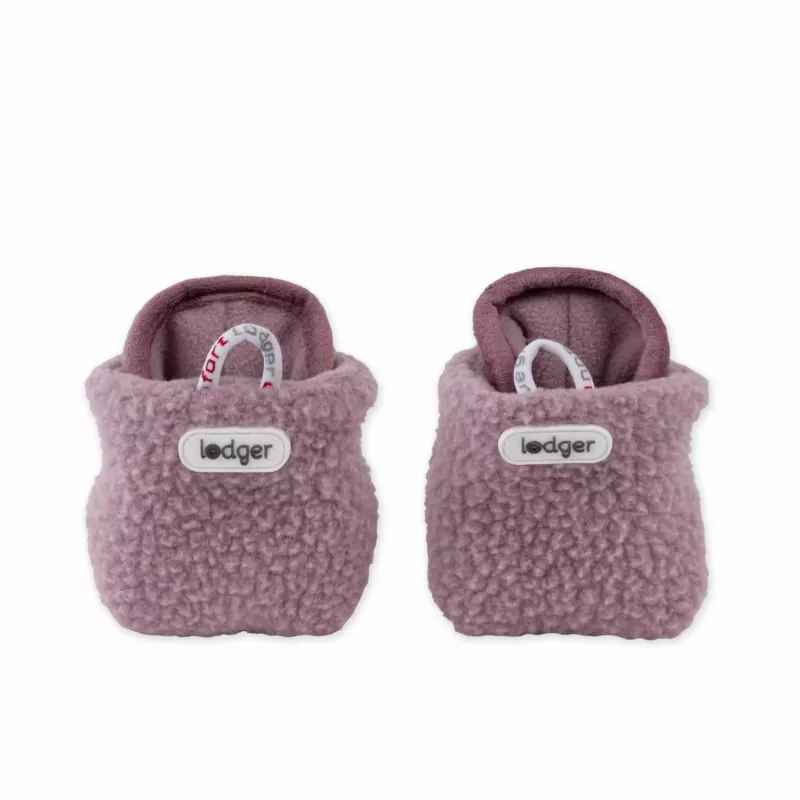 Lodger Slipper Teddy kūdikių šlepetės, rožinės, 6-12 mėn., neslystančiu padu, flisas
