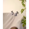 Lodger Clip vystyklų segtukai medvilniniam vystyklui (2 vnt.), Carbon