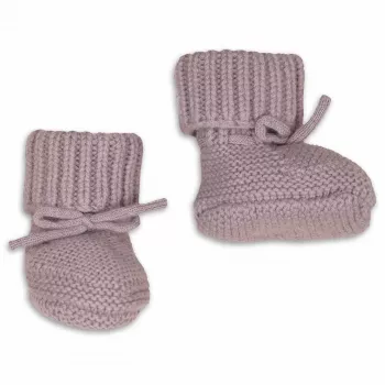 Lodger Slipper Merino vilnos kūdikių šlepetės, rožinės, 6-12 mėn.