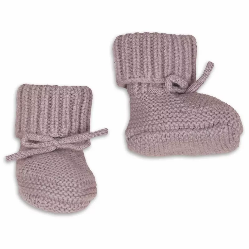 Lodger Slipper Merino vilnos kūdikių šlepetės, rožinės, 6-12 mėn.