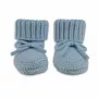 Lodger Slipper Merino vilnos kūdikių šlepetės, Blue Fogg, 6-12 mėnesių