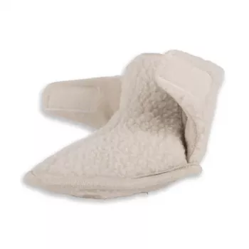 Lodger Slipper Teddy kūdikių šlepetės, Birch, 6-12 mėnesių, dydis 19-20