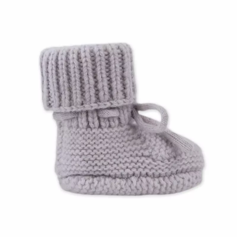 Lodger šlepetės kūdikiams iš merino vilnos, Stone, 0-6 mėn.