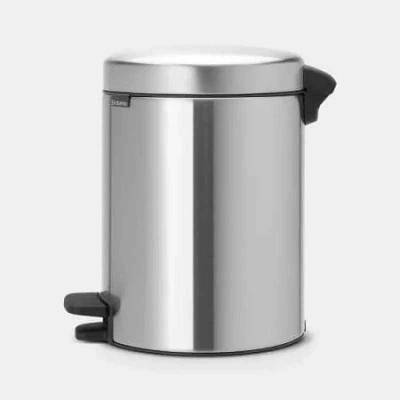 Brabantia NewIcon 5 litrų pedalų šiukšliadėžė, matinis plienas