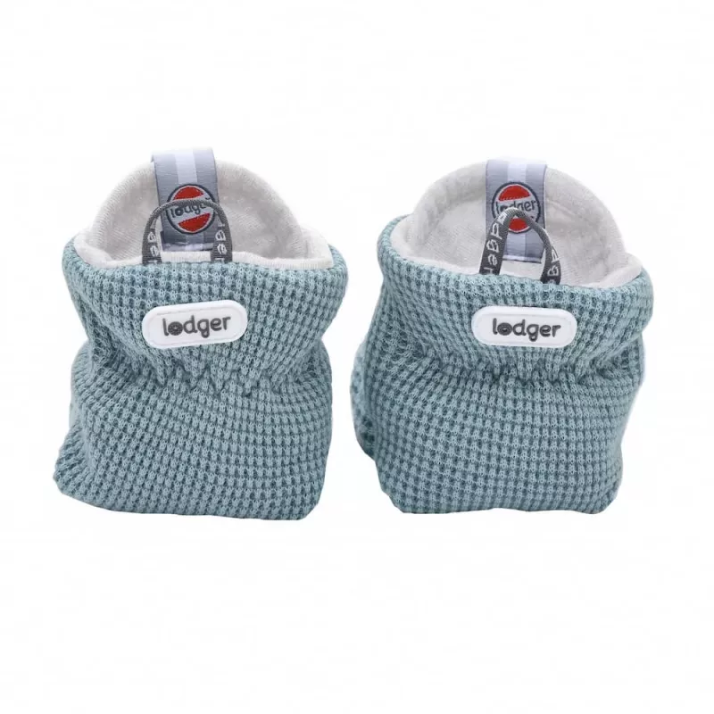 Lodger Slipper Ciumbelle medvilniniai kūdikių šlepetės, 3-6 mėnesių, Ocean
