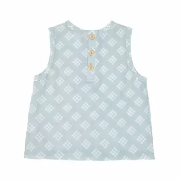Lodger Tank Topper Tribe Muslin kūdikių berankoviai marškinėliai, Ice Flow, 68 cm