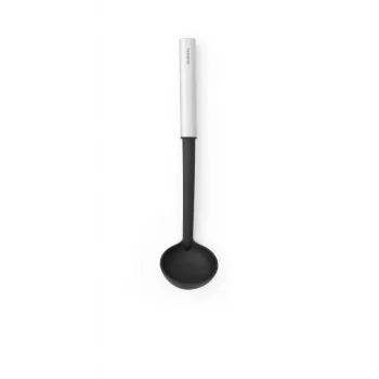 Brabantia Essential Line neprideganti padažo samtis, juoda nailono galvutė, nerūdijančio plieno rankena, 335 mm