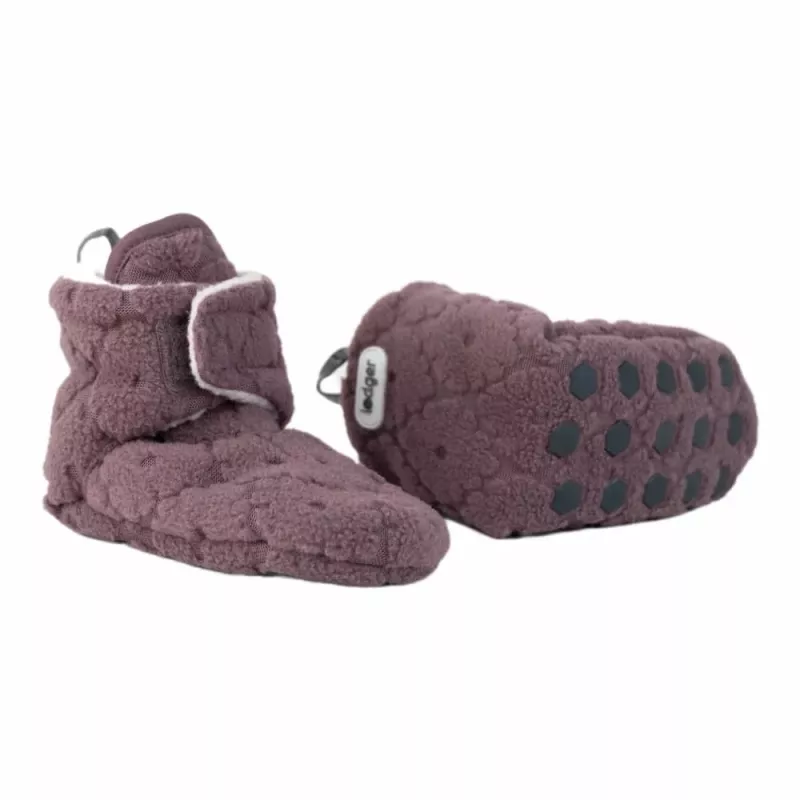 Lodger Slipper Folklore Fleece kūdikių šlepetės, rausvos, 12-18 mėnesių