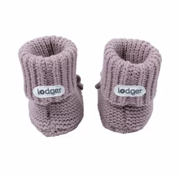 Lodger Slipper Knit kūdikių šlepetės, rožinės, 0-6 mėn.