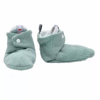 Lodger Slipper Ciumbelle medvilniniai šlepetės, 3-6 mėnesių, Silt Green