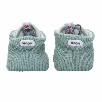Lodger Slipper Ciumbelle medvilniniai šlepetės, 3-6 mėnesių, Silt Green