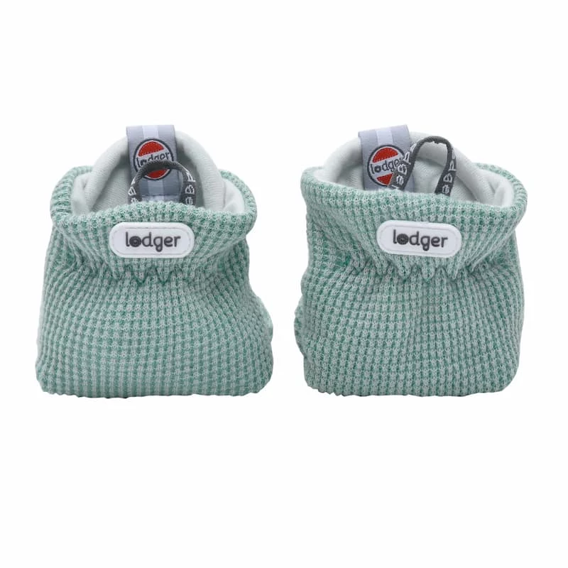 Lodger Slipper Ciumbelle medvilniniai šlepetės, 3-6 mėnesių, Silt Green