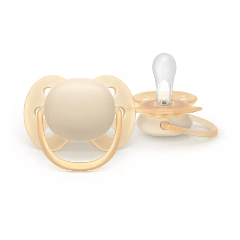 Philips Avent Ultra Soft Neutralus žindukas, 0-6 mėn., 2 vnt.