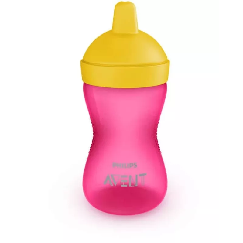 Philips Avent My Grippy kieto snapelio mokymosi puodelis 300 ml, 18 mėn.+, rožinis