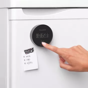 Brabantia virtuvės laikmatis su magnetu, tamsiai pilkas