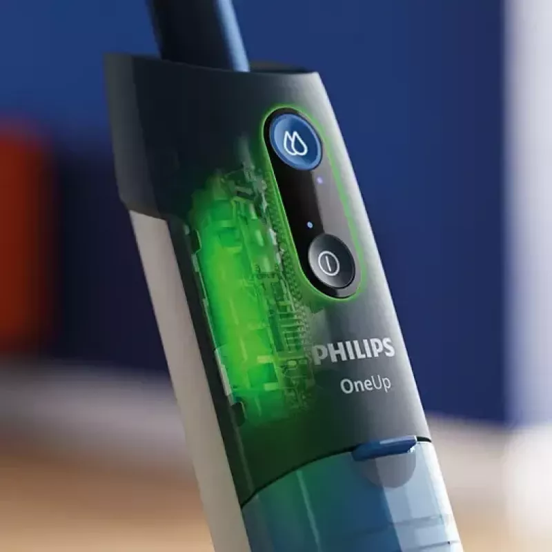 Philips OneUp Series 3000 belaidis elektrinis kietų grindų valymo įrenginys, tamsiai mėlynas