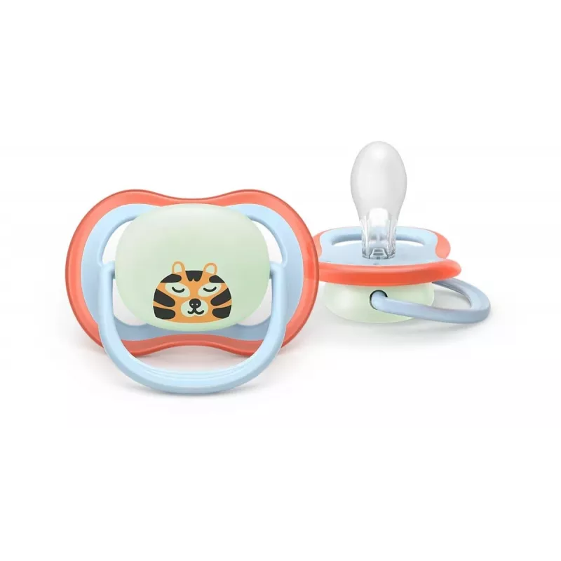 Philips Avent Ultra Air Night žindukas 0-6 mėn., 2 vnt., švytintis tamsoje, neutralus
