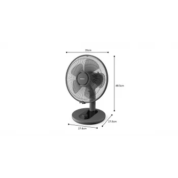 PHILIPS 1000 serijos stalinis ventiliatorius 25 cm juodas