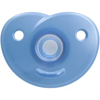 Philips Avent Soothie silikoninis čiulptukas su silikoniniu skydeliu, 0-6 mėn., 2 vnt.
