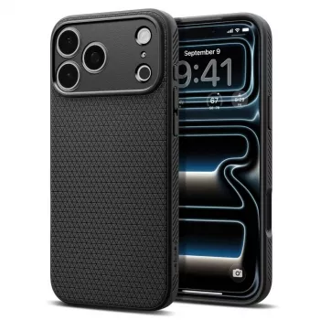 Spigen Liquid Air dėklas iPhone 18 Pro Max / 17 Pro Max - Matinis juodas