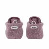 Lodger Slipper Teddy kūdikių šlepetės, rožinės, 0-3 mėn., neslystančios, flisinės, unisex