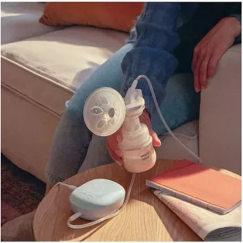Philips Avent vienkartinis elektrinis krūties siurblys su 125 ml buteliuku