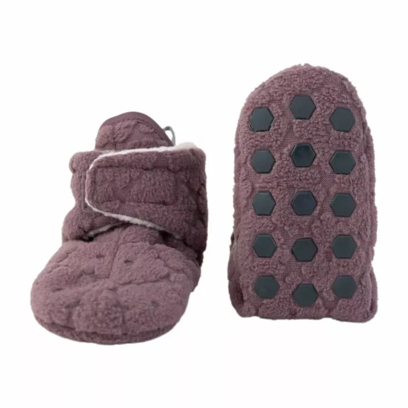 Lodger Slipper Folklore Fleece kūdikių šlepetės, rausvos, 6-12 mėnesių