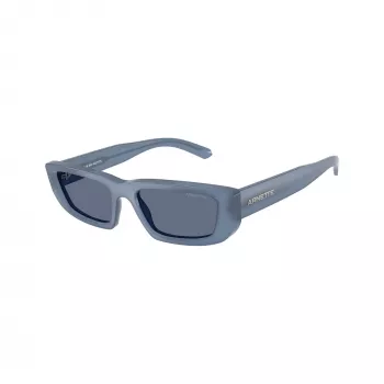 Arnette AN4357-124872 moteriški kvadratiniai akiniai nuo saulės, permatomo pilko rėmelio, tamsiai pilki lęšiai, 53 mm