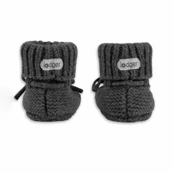 Lodger Slipper Merino vilnos kūdikių šlepetės, Pigeon, 0-6 mėn.