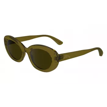 Longchamp LO756S moteriški kvadratiniai akiniai nuo saulės, Havana rėmeliai, rudi gradientiniai lęšiai, 50/21/140 mm LO756S5021200