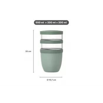 MEPAL Thermo Lunchpot Ellipse termoizoliacinis maisto indas Nordic Sage 700 ml 107658094700