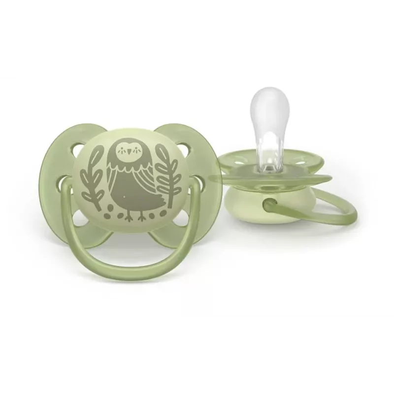 Philips Avent Ultra Soft DECO žindukas 6-18 mėnesių, 2 vnt., pilkas