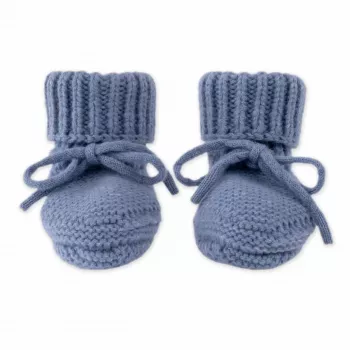 Lodger Slipper Merino vilnos kūdikių šlepetės, Storm, 0-6 mėn.