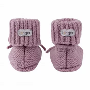 Lodger Slipper Merino vilnos kūdikių batukai, rausvi, 0-6 mėn.